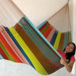 Beschichtete Outdoor-H&auml;ngematte in Mega-Gr&ouml;&szlig;e C8