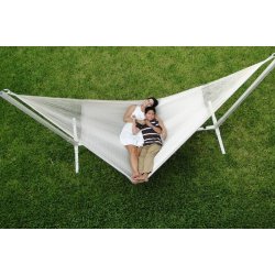 Naturwei&szlig;, flexible mexikanische Netzh&auml;ngematte 