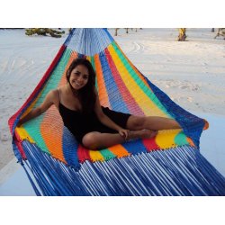 Robuste Mexikanische H&auml;ngematte m. dicken FadenK10