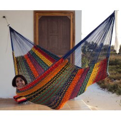 Robuste Mexikanische H&auml;ngematte m. dicken FadenK10