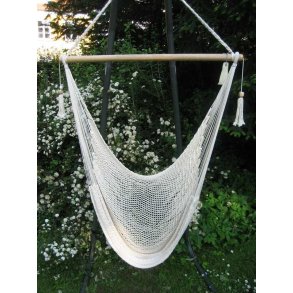 Naturweie Hngesessel aus Netzgewebe aus Mexico G