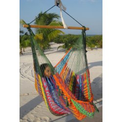 Mehrfarbige Hngesitze aus grossem Netzgewebe